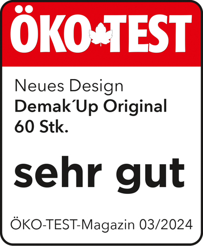 ÖKO-TEST Auszeichnung "sehr gut" für Original 60 Stk.